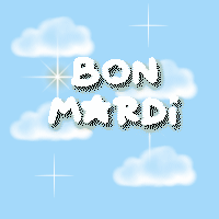 Gif animé Bon mardi ciel